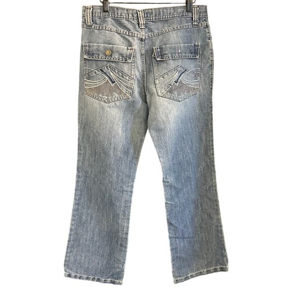 Vintage by Route 66 Slightly Distressed Wide Leg Jeans Size 32x30 - Picture 2 of 9